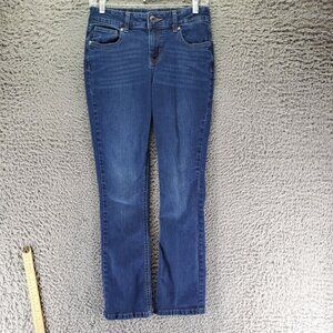 Maurices Jeans Womens Size 2 Short Blue M Jeans Mid-Rise Stretch Denim 5 Pockets